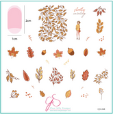 Silently Swirling (CjS-268) -  CJS Medium Stamping Plate